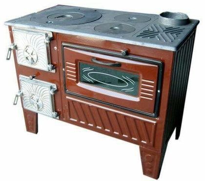 Отопительно-варочная печь МастерПечь ПВ-03 с духовым шкафом, 7.5 кВт в Уфе
