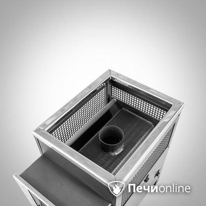 Дровяная банная печь Радуга ПБ-21 (встроенный теплообменник) 6 мм прочистная дверца в Уфе