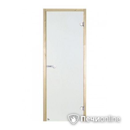 Дверь для бани Harvia Стеклянная дверь для сауны 8/19 коробка сосна сатин D81905M в Уфе